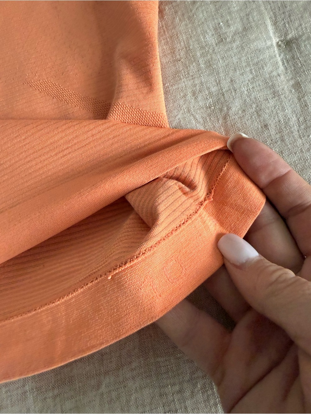 Lululemon Peach Racerback Tank Top Size 10 - Picture 6 of 7